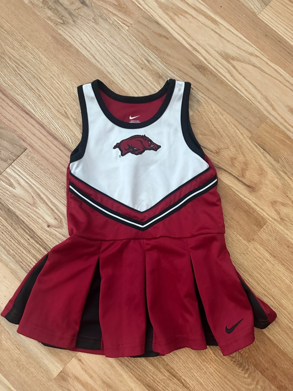 Nike Red, White & Black Arkansas Cheer Dress